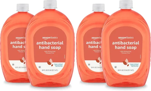Vista 6 de Amazon Basics Recambio de jabón líquido para manos suave y suave, sin triclosán, 50 onzas líquidas, 1 paquete (anteriormente Solimo)
