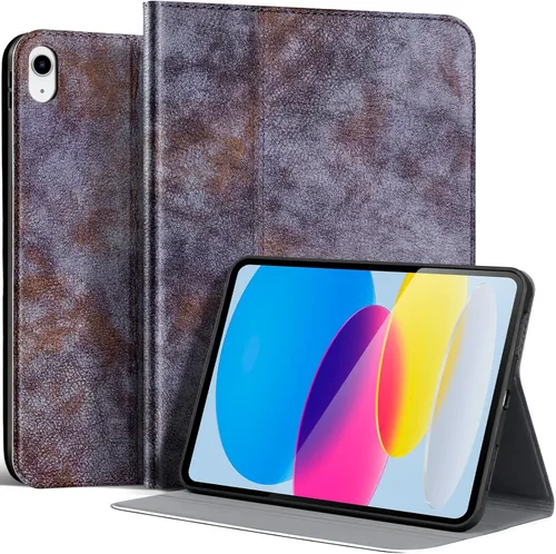 Vista 17 de Gexmil Funda de cuero para iPad (A16) de 11ª generación de 11 pulgadas 2025, iPad de 10ª generación de 10.9 pulgadas 2022, cubierta protectora