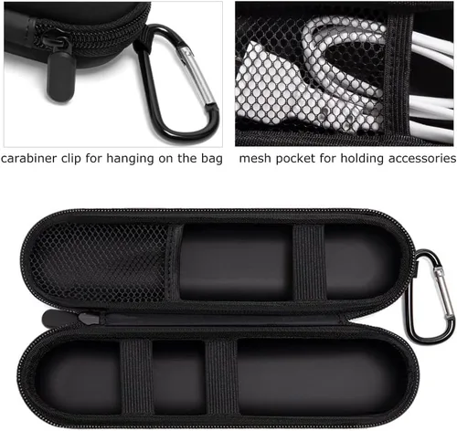 Vista 3 de Nincha Estuche para cepillo de dientes eléctrico EVA, funda de viaje rígida duradera con bolsillo de malla, se adapta a la mayoría de los productos
