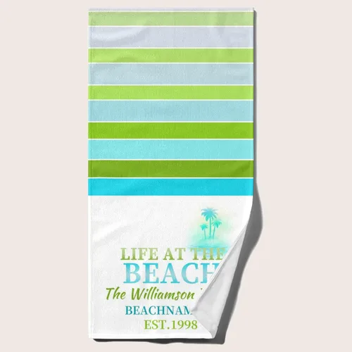 Toalla de playa personalizada para niños y adultos, de microfibra sin arena, con nombre, de secado rápido, súper absorbente, para viajes, piscina,