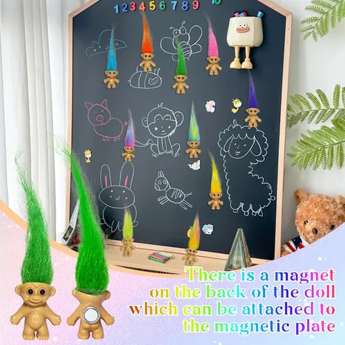 Vista 2 de 10 imanes para nevera Yintlilocn Lucky Trolls Dolls Imanes para Color B