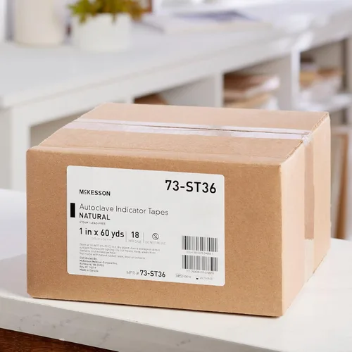 Vista 3 de McKesson Cinta indicadora de autoclave, natural, vapor, 1 in x 60 yardas, 18
