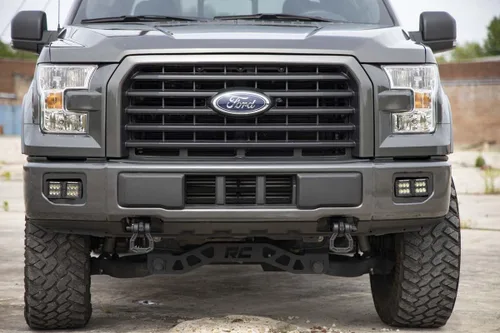 Vista 2 de Rough Country Kit de luces antiniebla LED serie negra para Ford F-150-70832 15-17