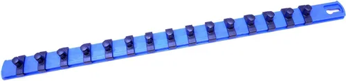 Vista 4 de MLTOOLS Twist Lock - Organizador de riel de enchufe negro de 18 pulgadas con 15 clips de enchufe de 1/2 pulgadas, fabricado en Estados Unidos