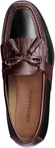 Vista 4 de Johnston & Murphy Mocasines con borlas de Aragón para hombre Negro