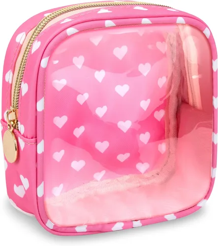 Vista 67 de izuzta Estuche de Maquillaje Pequeño y Delgado de Nylon Mini, cuadriculado, Chico, Viajes