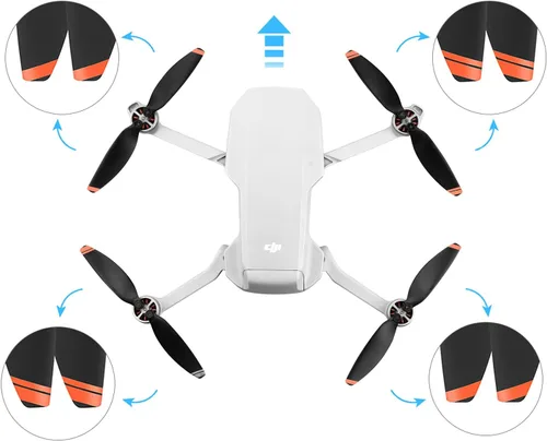 Vista 2 de 16 piezas Mini 4k Mini 2 hélice para DJI Mavic Mini 2 SE Drone 4726 Reemplazo Hélices Cuchillas Tornillo Accesorio