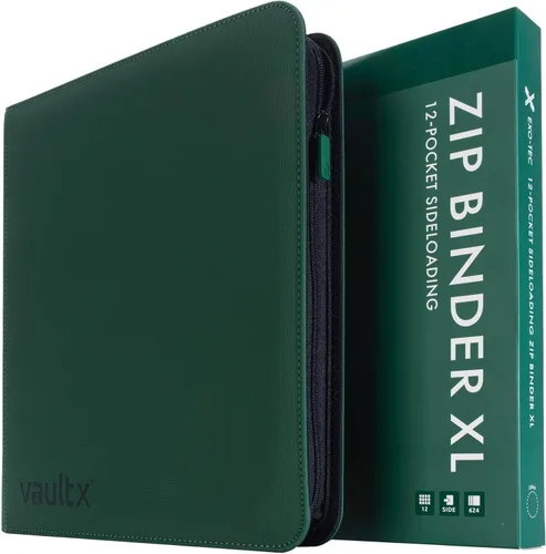 Vista 9 de Vault X Carpeta de 12 bolsillos con cremallera para tarjetas coleccionables – 480 tarjetas, material de álbum Exo-Tec premium, 20 páginas de carga