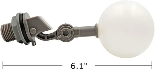 Vista 5 de Válvula de flotador de 1/2 o 3/4 con brazo ajustable llenado automático para fuentes de tanque de agua de ganado (1/2 pulgada)