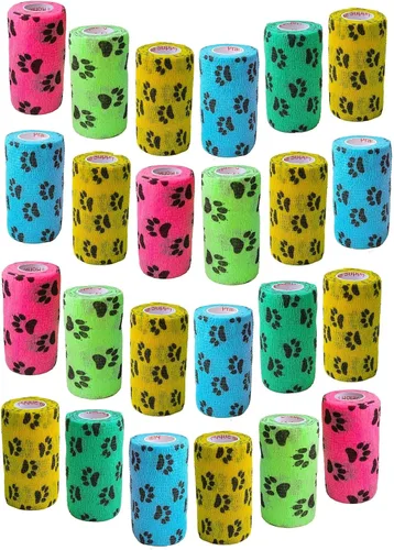 Vista 17 de Cinta adhesiva para veterinarios (negro) (paquete de 2) (4 pulgadas x 15 pies), autoadhesiva, adherente, cohesiva, flexible, autoadhesiva, rollo