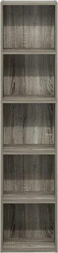 Vista 107 de Furinno - Estantería de cubos de 5 niveles serie Luder para libros y almacenamiento, color negro