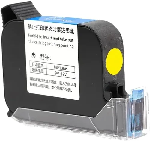 Vista 2 de 12. 7mm 2588 JS12 42ML Black Red Blue Green Ink Cartridge Universal for Handheld Inkjet Printer Fast Drying Print Height Compatible with Standard
