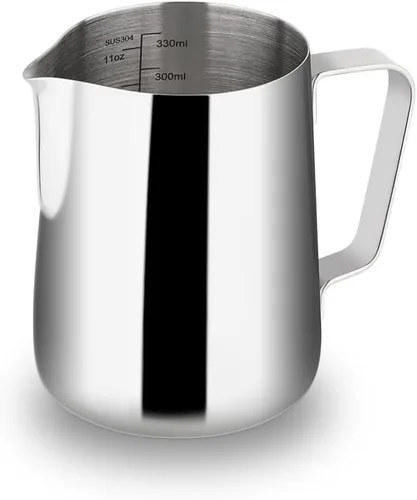 Vista 22 de watchget Jarra Espumadora de Leche 350ml/600ml/900ml/1500ml (12oz/20oz/32oz/52oz) - Jarra de Acero Inoxidable para Vapor de Espresso