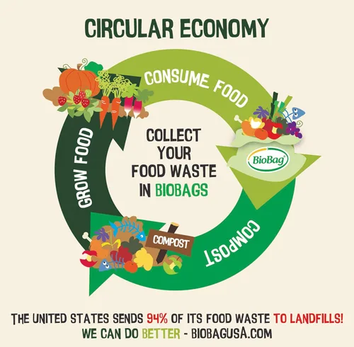 Vista 6 de Bolsas compostables para residuos de alimentos de 2.6 galones de BioBag, 100 unidades, certificadas BPI, cumplen con los estándares ASTM D6400