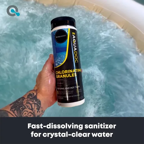 Vista 2 de Cloro de spa para desinfectante de bañera de hidromasaje, 2 libras, gránulos de cloro para bañera de hidromasaje de disolución rápida, productos