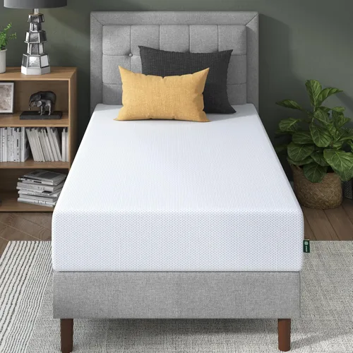 Vista 23 de Zinus Colchón de espuma viscoelástica refrescante de té verde de 6 pulgadas [nueva versión], individual, sin fibra de vidrio, firmeza media, espuma