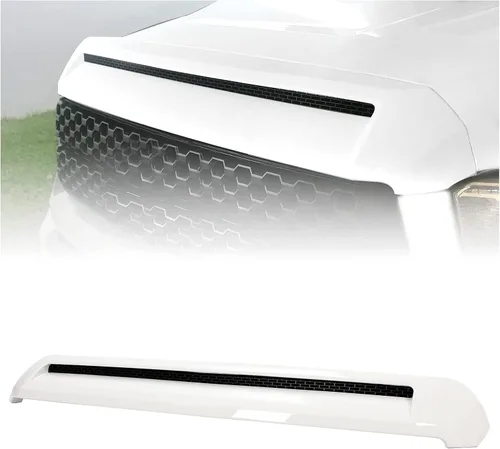 Vista 11 de Kojem Moldura de Protuberancia de Capó Compatible con Toyota Tundra Platinum 2014-2021 Estilo Código de Color 202 Negro Parrilla Superior Delantera