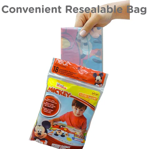 Vista 10 de Neat Solutions - Manteles individuales desechables de 20 hilos Dora The Explorer (retirados por el fabricante)