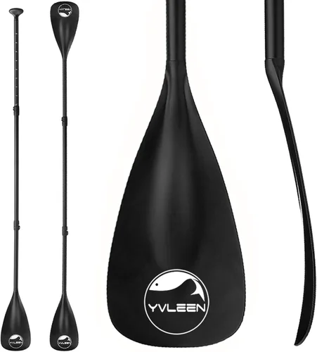 Vista 7 de YVLEEN SUP Paddle Board Paddle,Stand Up Paddleboard Paddles Paletas de aluminio ajustable 4 piezas flotante Kayak Paddle,Paleta convertible