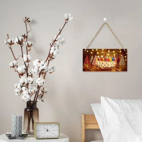 Vista 6 de Letrero colgante de madera personalizado, añade tu diseño, letrero personalizado para colgar en la puerta con texto de imagen, placa rústica
