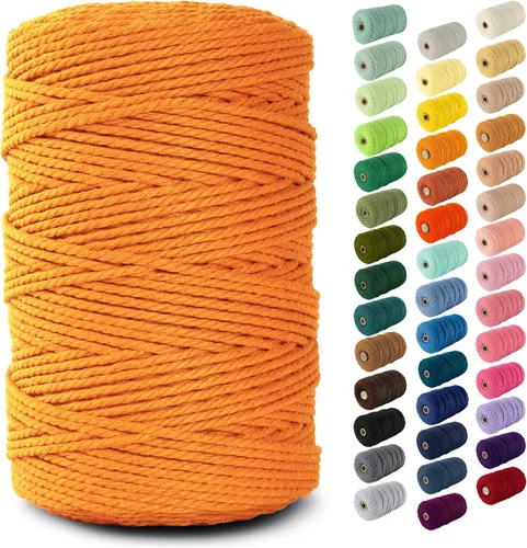 Vista 153 de Nook Theory Hilo de macramé de 3mm 109 yardas - Cuerda de macramé suave de 4mm, 5mm perfecta para nudos - Suministros de macramé para colgadores