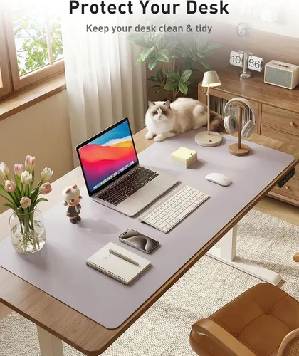 Vista 628 de Aothia Protector de escritorio de cuero, alfombrilla para mouse, alfombrilla de escritorio de oficina, 31.5 x 15.7 pulgadas, secante de escritorio