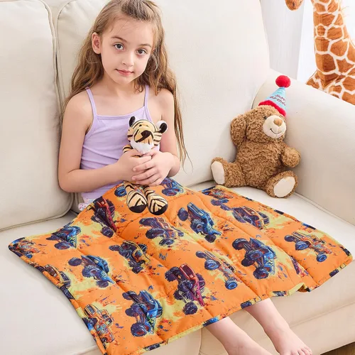 Vista 39 de yescool Manta con Peso de Unicornio de 3 Libras Manta de Regazo con Peso Refrescante, Manta con Peso de Arcoíris Rosa, Mantas de Sofá