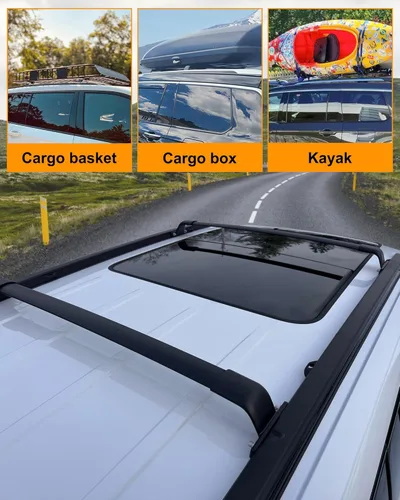 Vista 6 de Snailfly Barras Transversales de Techo Compatibles con Cadillac XT4 2019-2025, Barras para Equipaje en el Techo