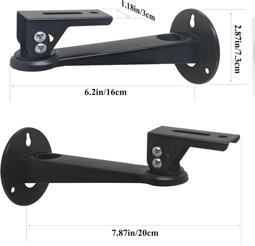 Vista 3 de 2-Be-Best Soporte de pared ajustable para proyector, 7.87 pulgadas de longitud, 7.8 libras, carga 360 rotación, soporte para cámara de proyector