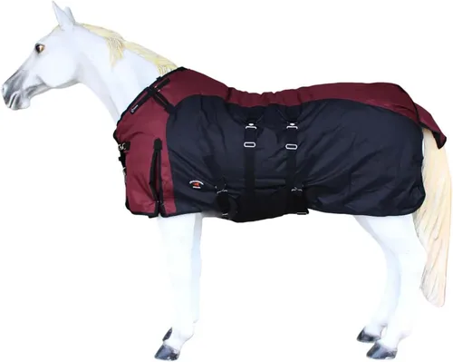 Vista 14 de 60" manta pesada impermeable 5B118 del invierno del peso de la participación del caballo 1200D