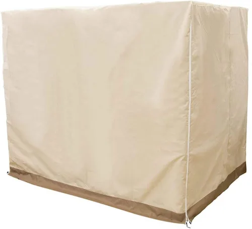 Vista 2 de Funda para columpio de patio, cubierta de hamaca de 3 plazas triples, cubierta impermeable para toldo deslizante, 210D