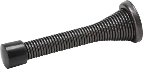 Vista 6 de 2 Pack Rok hardware defensa para puertas hecho de níquel cepillado con resorte resistente, 3 – 1/8 pulgadas.