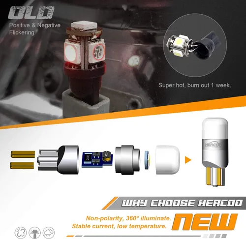 Vista 3 de HERCOO Luces LED para matrícula, cubierta de lente y arnés de cable de la lámpara trasera compatible con Silverado Sierra Avalanche Suburban