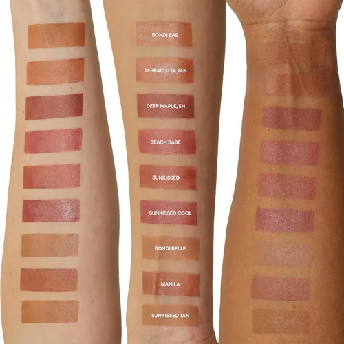 Vista 8 de Nudestix Nudies Bronze All Over Matte Bronzing Stick – 3-in-1 Cream Bronzer for Cheeks, Eyes & Lips with Built-In Brush Natural Contour & Sunkissed