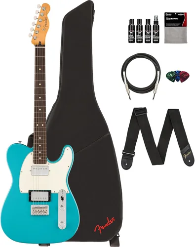 Vista 14 de Fender Player II Telecaster - Paquete color caramelo claro con estuche, correa, cable, paquete de 3 púas y kit de limpieza para guitarra