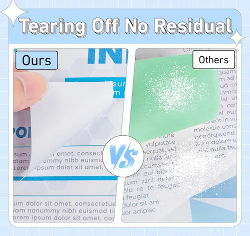 Vista 5 de Notas adhesivas blancas de 1.5 x 2 pulgadas, 10 blocs de notas pequeñas autoadhesivas, 100 hojas/bloc de notas súper adhesivas, 1000 hojas en total