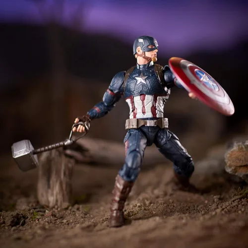 Vista 8 de Marvel Legends Captain America Worthy Avengers Endgame Walmart Exclusive