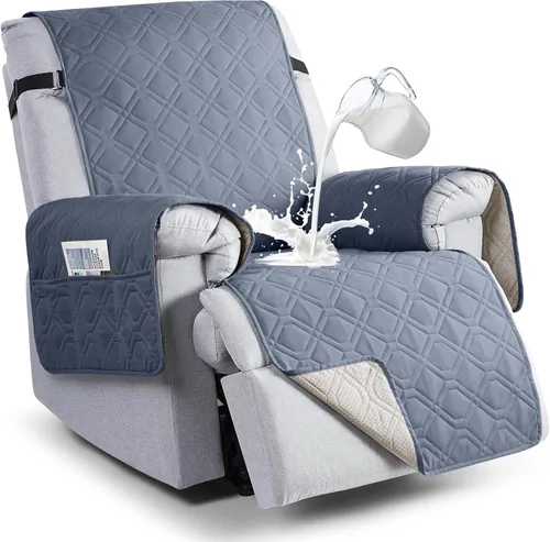 Vista 19 de VANSOFY Fundas 100% impermeables para sillas reclinables, funda antideslizante para silla reclinable para perros, protector de muebles, funda