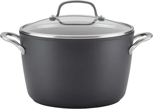 Vista 12 de KitchenAid Sartén/Wok Antiadherente de Inducción Anodizada Dura para Saltear con Mango Auxiliar, 12.25 Pulgadas - Negro Mate