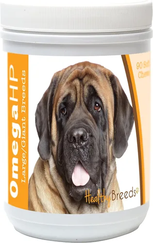 Vista 123 de Healthy Breeds Affenpinscher Omega HP - Masticables suaves para piel y pelaje, 60