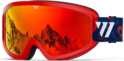Vista 14 de WISTON OTG - Gafas de esquí y snowboard para hombres, mujeres y jóvenes, 100% protección UV W1