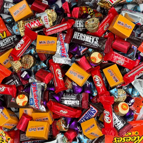 Vista 3 de Paquete surtido de variedad de chocolate a granel - Paquete de variedad de golosinas de chocolate - Bolsa de 5 libras de chocolate a granel mixto