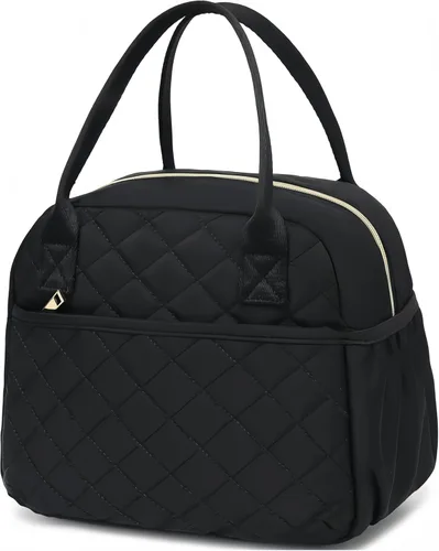 CAMTOP Lonchera para mujer, bolsa de almuerzo aislada, lonchera con hielera térmica, a prueba de fugas, con diseño acolchado, bolsa de almuerzo