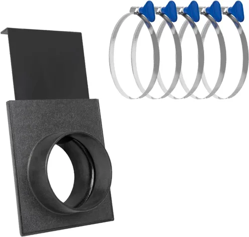 Vista 9 de POWERTEC Abrazaderas de manguera de doble bucle de 2-1/2 pulgadas para ventilación de secadora y recolección de polvo, abrazaderas de resorte