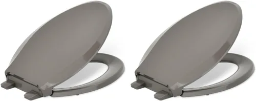 Vista 29 de KOHLER 4636-RL-96 Cachet ReadyLatch - Asiento de inodoro alargado con cierre lento, cierre suave, tapa silenciosa del asiento de inodoro, topes