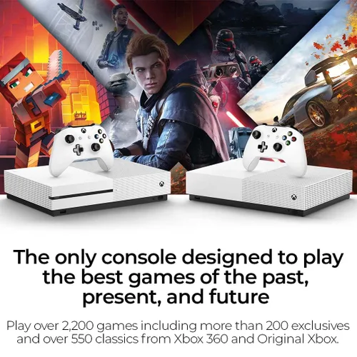 Vista 4 de Zeust Xbox One S 1TB All-Digital Edition Console Bundle - Includes the Xbox One Series S Console White, 1x Wireless Controller, and a Microfiber