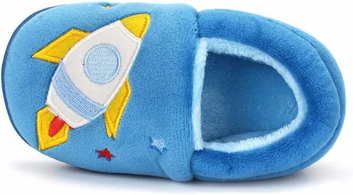 Vista 3 de ESTAMICO Pantuflas lindas para niñas con espuma viscoelástica para niños, zapatos cálidos de invierno para casa