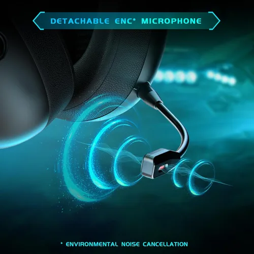 Vista 5 de KAPEYDESI Auriculares inalámbricos para juegos para PC, PS5, PS4, Mac, Nintendo Switch, auriculares para juegos con micrófono, auriculares Bluetooth