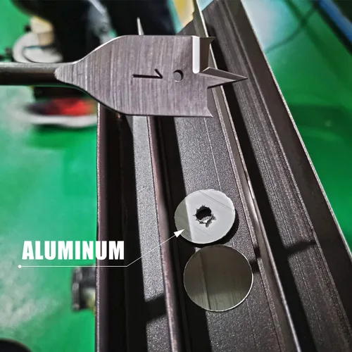 Vista 6 de Juego de brocas de pala Luckyway, brocas planas de paleta de 3/8 pulgada a 1 pulgada para madera, plástico, corte de agujeros de aluminio