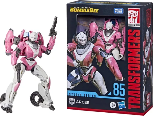 Vista 3 de Transformers Toys Studio Series 85 Deluxe Class Bumblebee Arcee Figura de acción – A partir de 8 años, 4.5 pulgadas